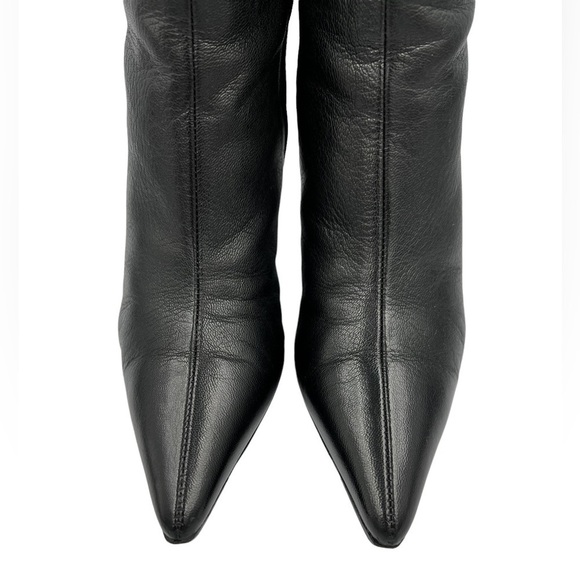 GUCCI Leather Ankle Boot Black 6 - Picture 8 of 17